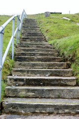 Fototapeta premium stairway to heaven - steps up Slieve Gallion, Northern Ireland