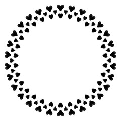 Ink Abstract circle pattern mandala flower floral petal stack symbol simple cute modern circular pattern sun star rays beauty lace motif black white single art mehendi Digital textile frame stamp