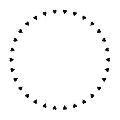 Ink Abstract circle pattern mandala flower floral petal stack symbol simple cute modern circular pattern sun star rays beauty lace motif black white single art mehendi Digital textile frame stamp