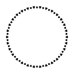 Ink Abstract circle pattern mandala flower floral petal stack symbol simple cute modern circular pattern sun star rays beauty lace motif black white single art mehendi Digital textile frame stamp