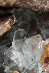 Ice between the Rocks Abstract 