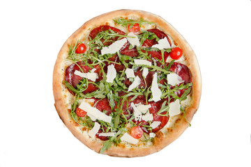 pizza on an isolated background