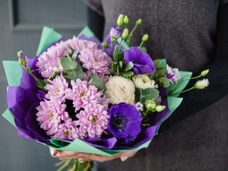 nice bouquet in the hands