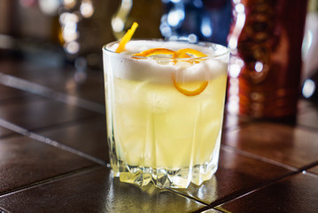 tasty cocktail in the bar