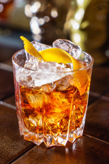 tasty cocktail in the bar
