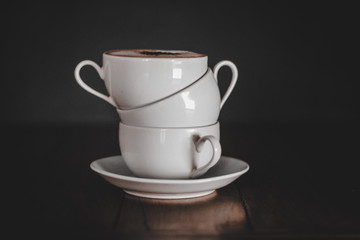 white coffee cup