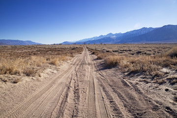 Dirt Track In Owens Valley