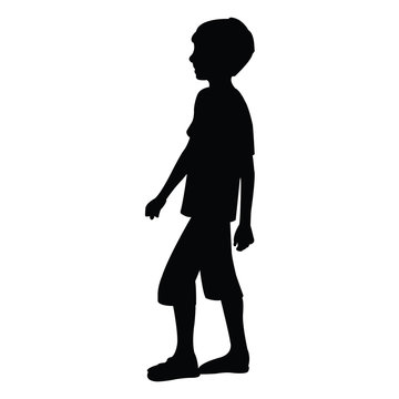 recommend clip art: a boy body silhouette vector 