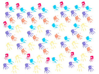 A background with children's hands