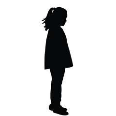 a girl body silhouette vector