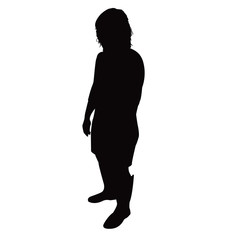 a woman body silhouette vector