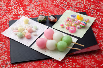  雛菓子　ひな祭りイメージ
