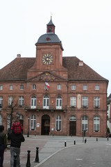 Obraz premium Wissembourg.Rathaus. Elsass.