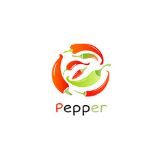 Hot food. Chili pepper. hili pepper icon, spicy vegetable illustration, spicy mexican food.
