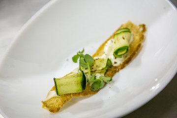 salad with avocado and cucumber