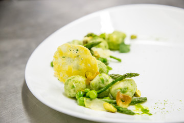 salad with mushrooms and cheese