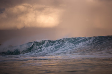 Waves at sunset, Sydney Australia