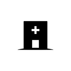 Fototapeta premium Vector illustration, hospital icon design