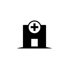 Obraz premium Vector illustration, hospital icon design