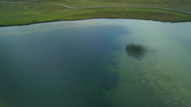 Blue and Green Colors of Fish Lake in Zabljak. Plave i Zelene Boje Ribljeg Jezera na Zabljaku