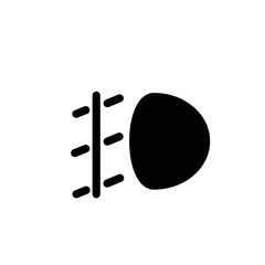 Vector illustration, fog light icon design