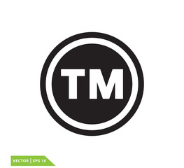 Trade mark icon vector design template