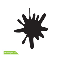 Splash icon vector logo design template