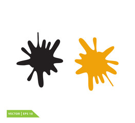 Splash icon vector logo design template