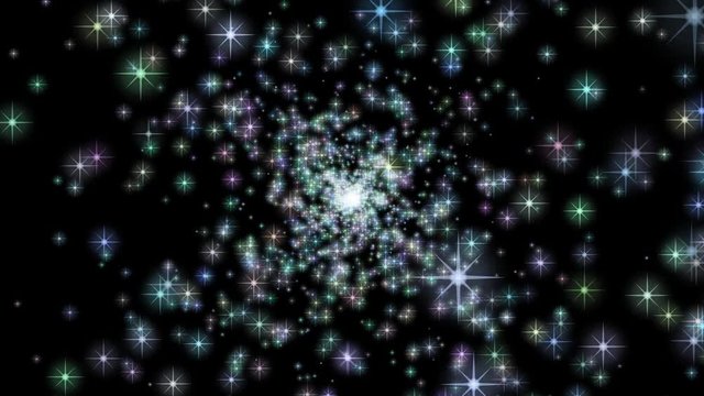 キラキラ 光の魔法シャワー