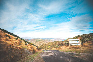 Obraz premium Landscape of Makara Beach in summer, Wellington, New Zealand 