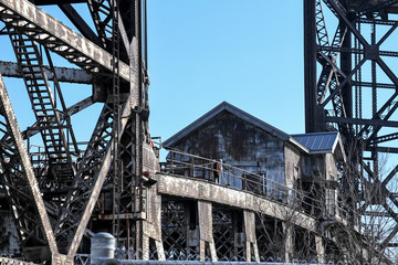 Fototapeta na wymiar Industrial bridge structure