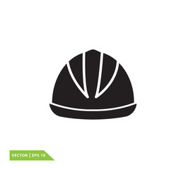 Helmet icon vector logo design template