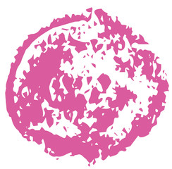 手描き　クレヨン　丸