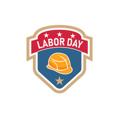 Happy Labor Day.America labor day for Greeting Card.Typography Labor Day Labels or Badges Design.Labor Day Labels or Badges Template.Vector illustration