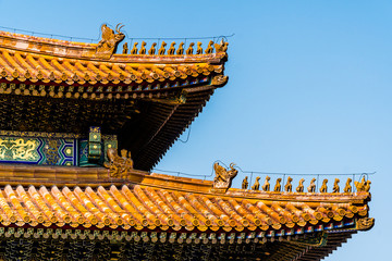 Naklejka premium Scene of the Forbidden City in Beijing, China