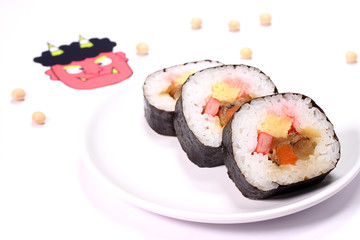 太巻きと鬼と大豆