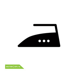 Iron icon vector logo design template