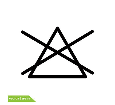 Bleach cloth icon vector logo design template