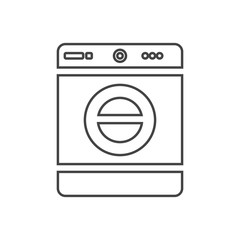 washer washing machine laundry line icon