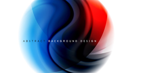 Abstract background, fluid mixing gradient liquid style colors composition. Vector Illustration For Wallpaper, Banner, Background, Card, Book Illustration, landing page