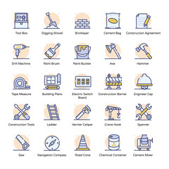  Compact of Construction Tools Flat Vectors 