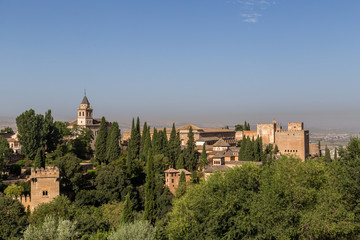 Fototapeta na wymiar Landscapes of Alhambra Palace