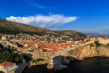 Fototapeta na wymiar Aerial View of the Old City of Dubrovnik