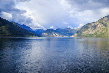 Amazing Landscapes of the nature in Geirangerfjord, Norway