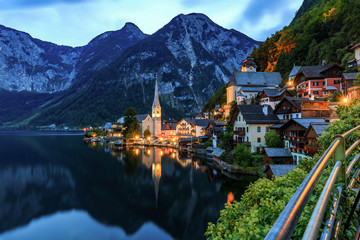 Beautiful Landscapes in Hallstatt, Famous Travel Destination in Austria 