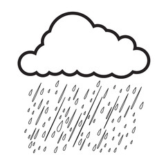 rain icon, vector design