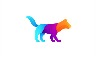 Fox Modern Gradient Colorful Logo