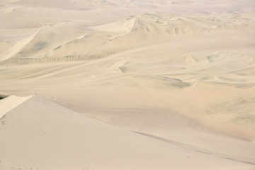 Desert scene in Huacachina, Peru