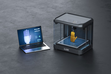 3d printer print robot hand