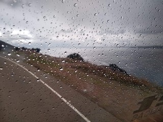 Rain on the road
